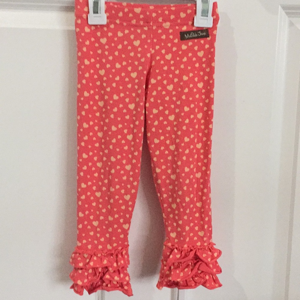 Matilda Jane heart ruffle leggings ❤️